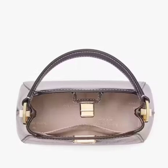 Kate Spade Phoebe Metallic Lilac Mini Top Handle Crossbody Bag - Picture 6 of 11